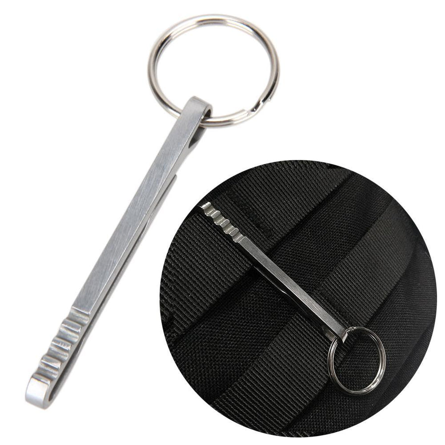 Multi-Functional Titanium Alloy Key Chain With Clip Edc Keychain For Outdoor-gigibaobao-Bargain Bait Box