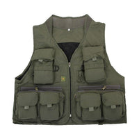 Multi Pocket Outdoor Photography Hunting Fishing Vest Jacket For Outdoor Camping-Outdoor Loving Store-L Army Green-Bargain Bait Box