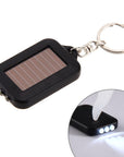 Multi Tool Solar Energy Light 3 Led Electric Torch With Key Chain Mini Led-Under the Stars123-Red-Bargain Bait Box