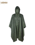 Multifunction Military Emergency Raincoat Poncho For Fishing Hiking Hunting-Loogu outdoor Co,.Ltd-Green-Bargain Bait Box