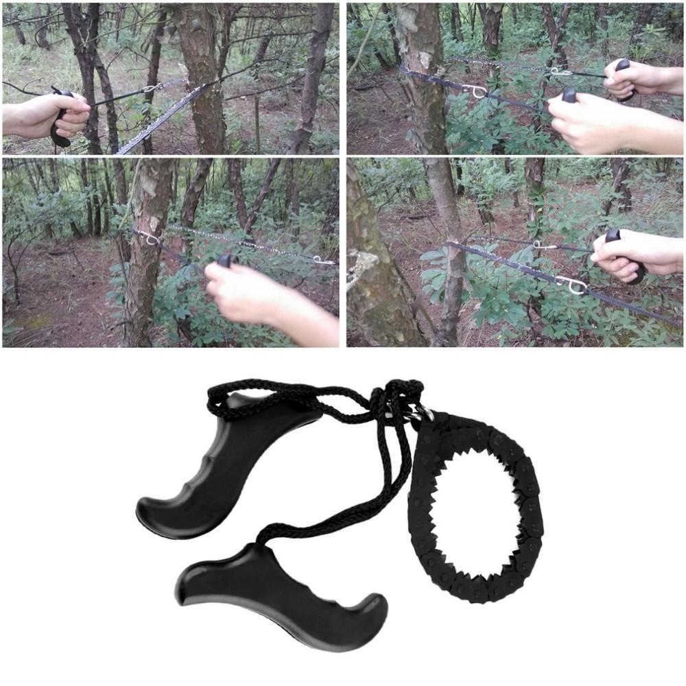 Multifunction Pocket Chain Saw Hand Saw Chain Outdoor Survival Tool Camping &-NO limite Store-Bargain Bait Box