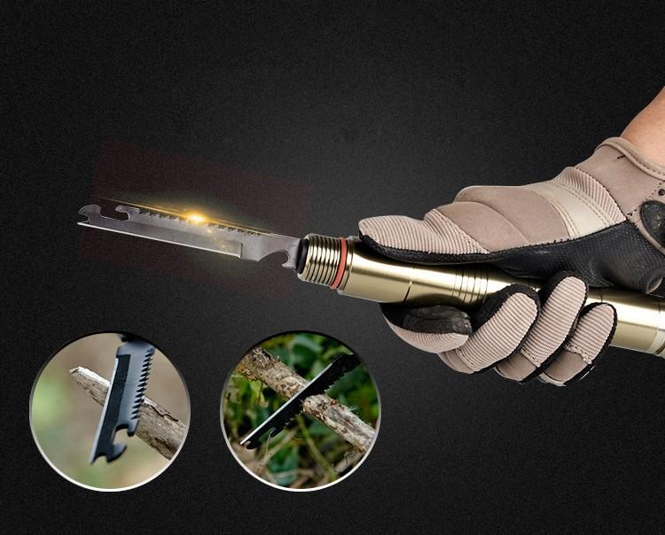 Multifunctional Camping Survival Tool Outdoor Kit Knife Saw Fish Fork-MoeTron Store-Bargain Bait Box