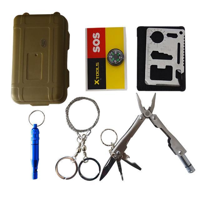 Multitools Pocket Survival Kit Outdoor Camping Equipment Hiking Backpacking-Toplander Outdoor Store-Style 1-Bargain Bait Box