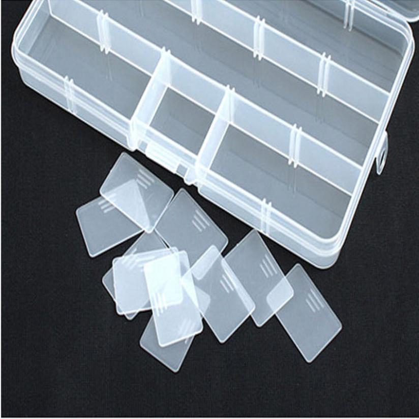 Muqgew Hot Sale 15 Slots Adjustable Plastic Fishing Lure Hook Tackle Box Storage-Trian&#39;s Store-Bargain Bait Box