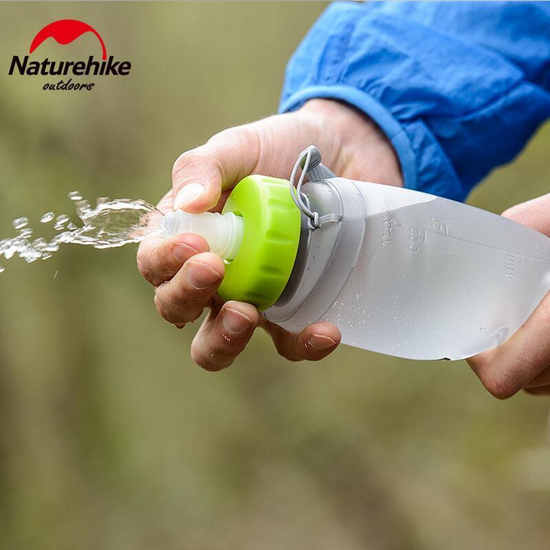 Naturehike 0.5L 0.75L Water Bottles Ultralight Foldable Silicone Cup Outdoor-For Joy Store-500ML-Bargain Bait Box
