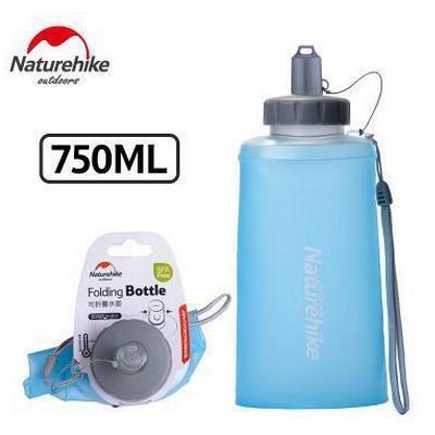 Naturehike 0.5L 0.75L Water Bottles Ultralight Foldable Silicone Cup Outdoor-For Joy Store-750ML4-Bargain Bait Box