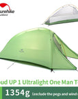Naturehike 1 Man Lightweight Camping Tent Outdoor Hiking Backpacking Cycling-AliExpressOutdoor Store-Green-Bargain Bait Box