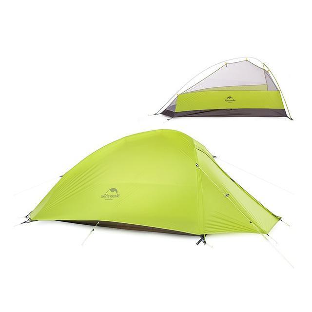 Naturehike 1 Person Dome Tent Double-Layer Outdoor Camping Ultralight 20D-BoundlessVoyage Store-Green20D-Bargain Bait Box
