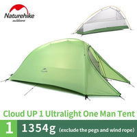 Naturehike 1 Person Dome Tent Double-Layer Outdoor Camping Ultralight 20D-BoundlessVoyage Store-Green210T-Bargain Bait Box