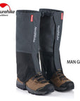 Naturehike 1Pair Leg Warmers Leg Hiking Gaiters Waterproof Winter Outdoor-Naturehike Speciality Store-Man gray-Bargain Bait Box