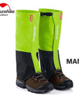 Naturehike 1Pair Leg Warmers Leg Hiking Gaiters Waterproof Winter Outdoor-Naturehike Speciality Store-Man Light Green-Bargain Bait Box