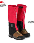 Naturehike 1Pair Leg Warmers Leg Hiking Gaiters Waterproof Winter Outdoor-Naturehike Speciality Store-Women red-Bargain Bait Box