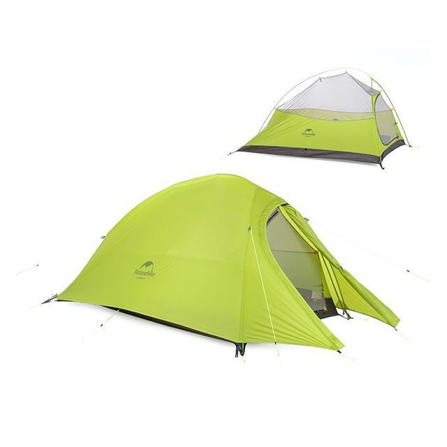 Naturehike 2 Person Ultralight Tent 20D Silicone Tent Double-Layer Camping-BoundlessVoyage Store-Green20D-Bargain Bait Box