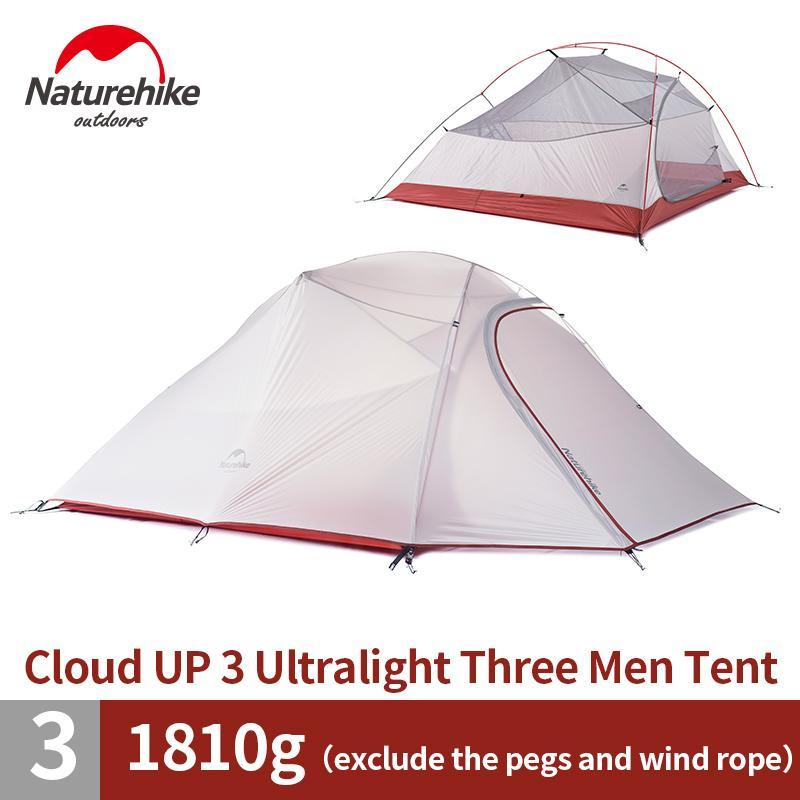 Naturehike 3 Person Lightweight Camping Tent Outdoor Hiking Backpacking-AliExpressOutdoor Store-Orange-Bargain Bait Box