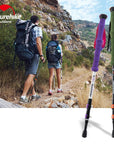 Naturehike Carbon Fiber Walking Stick Trekking Poles Alpenstock Hiking Cane-Mount Hour Outdoor Co.,Ltd store-Purple 1250mm-Bargain Bait Box