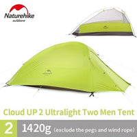 Naturehike Cloudup Series Ultralight Hiking Camping Tent 20D Fabric For 2 Person-Tents-YOUGLE store-UP2 20D green-Bargain Bait Box