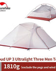 Naturehike Cloudup Series Ultralight Hiking Camping Tent 20D Fabric For 2 Person-Tents-YOUGLE store-UP3 20D gray-Bargain Bait Box