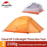 Naturehike Cloudup Series Ultralight Hiking Camping Tent 20D Fabric For 2 Person-Tents-YOUGLE store-UP3 210T orange-Bargain Bait Box