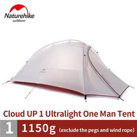 Naturehike Cloudup Series Ultralight Hiking Tent 20D/210T Fabric For 1 Person-Naturehike Official Store-20D gray-Bargain Bait Box