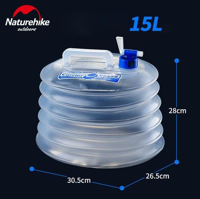 Naturehike Collapsible Water Bucket Folding Storage 5L 10 L Pe Food Grade-Naturehike Official Store-15L-Bargain Bait Box
