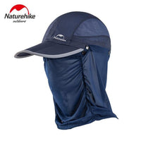 Naturehike Foldable Fishing Cap Hat Outdoor Sun Protection Breathable Mosquito-Fishing Caps-Naturehike Factory Authorization Store-Blue-Bargain Bait Box