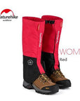 Naturehike Gaiters Snow Hiking Outdoor Meadow Hunting Walking Legging Men-Ayanway Company Store-Woman Red-Bargain Bait Box