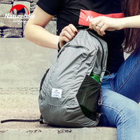 Naturehike Lightweight Foldable Waterproof Nylon Women Men Skin Backpack 18L-Dream outdoor Store-Black 18L-Bargain Bait Box