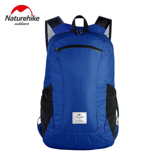 Naturehike Lightweight Foldable Waterproof Nylon Women Men Skin Backpack 18L-Dream outdoor Store-Blue 18L-Bargain Bait Box
