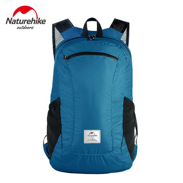 Naturehike Lightweight Foldable Waterproof Nylon Women Men Skin Backpack 18L-Dream outdoor Store-Lake Blue 18L-Bargain Bait Box