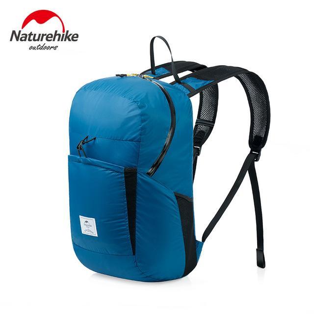Naturehike Lightweight Foldable Waterproof Nylon Women Men Skin Backpack 18L-Dream outdoor Store-Lake Blue 25L-Bargain Bait Box