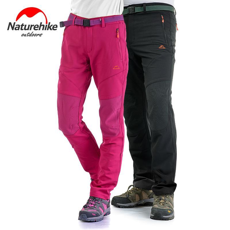 Naturehike Men Women Hiking Pants Outdoor Softshell Trousers Waterproof-Shop3109078 Store-Man army green-S-Bargain Bait Box