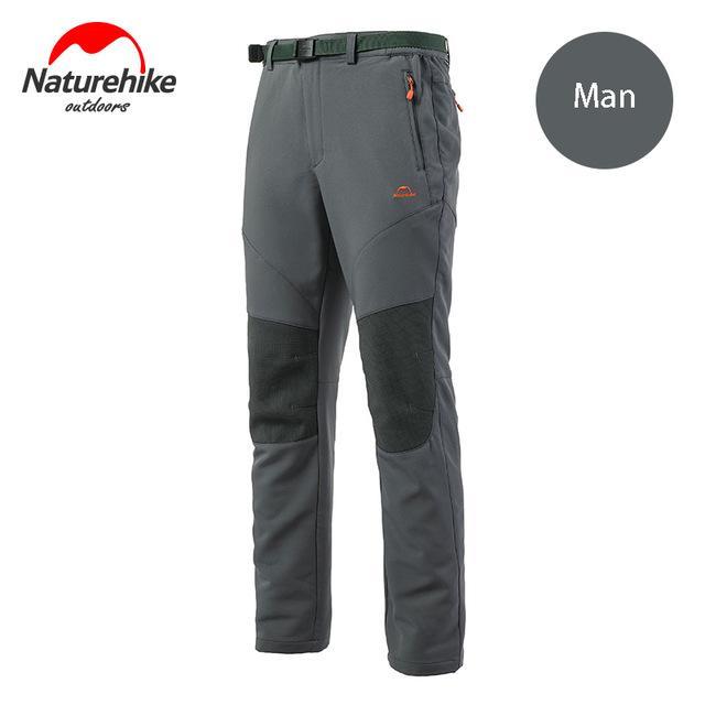 Naturehike Men Women Hiking Pants Outdoor Softshell Trousers Waterproof-Shop3109078 Store-Man green-S-Bargain Bait Box
