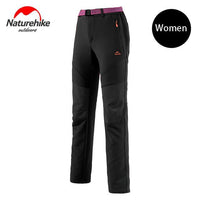 Naturehike Men Women Hiking Pants Outdoor Softshell Trousers Waterproof-Shop3109078 Store-Women black-S-Bargain Bait Box