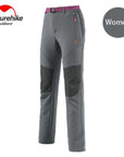 Naturehike Men Women Hiking Pants Outdoor Softshell Trousers Waterproof-Shop3109078 Store-Women gray-S-Bargain Bait Box