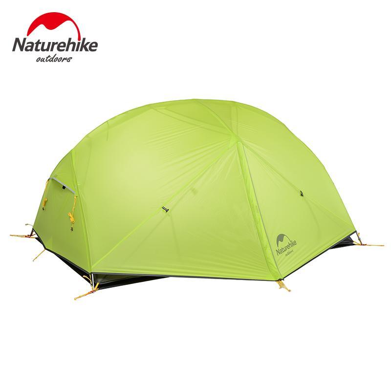Naturehike Mongar 3 Season Camping Tent 20D Nylon Fabic Double Layer-Naturehike Official Store-Green-Bargain Bait Box
