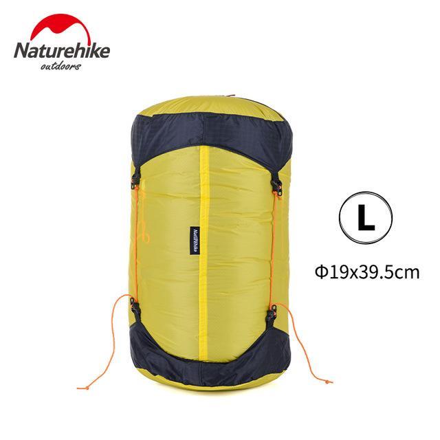 Naturehike Outdoor Sleeping Bag Sack Pack Compression Stuff Sack 20D Silicone-Mount Hour Outdoor Co.,Ltd store-L Size-Bargain Bait Box
