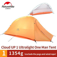 Naturehike Outdoor Tent 3 Person 210T/ 20D Silicone Fabric Double-Layer-Naturehike Speciality Store-UP1 orange polyester-Bargain Bait Box