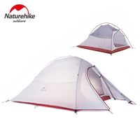 Naturehike Outdoor Tent 3 Person 210T/ 20D Silicone Fabric Double-Layer-Naturehike Speciality Store-UP1 white silicone-Bargain Bait Box