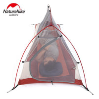 Naturehike Outdoor Tent 3 Person 210T/ 20D Silicone Fabric Double-Layer-Naturehike Speciality Store-UP1 white silicone-Bargain Bait Box