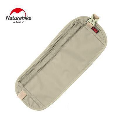 Naturehike Outdoor Travel Invisible Waist Bag Belt Light Thin Personal Travel-For Joy Store-Khaki-Bargain Bait Box