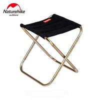 Naturehike Stool Folding Chair Outdoor Aluminium Alloy Fishing Chair Portable-Naturehike Speciality Store-Black-Bargain Bait Box