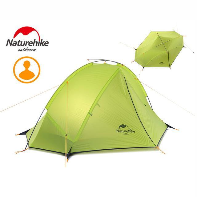 Naturehike Taga 1-2 Person Tent Camping Backpack Tent 20D Ultralight Fabric-Naturehike Official Store-1 person Green-Bargain Bait Box