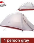Naturehike Tent Camping Tent Ultralight 1 2 3 Person Man 4 Season Double-outdoor-discount Store-1 person gray-Bargain Bait Box
