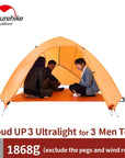 Naturehike Tent Camping Tent Ultralight 1 2 3 Person Man 4 Season Double-outdoor-discount Store-1 person orange-Bargain Bait Box