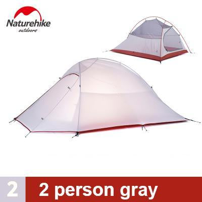 Naturehike Tent Camping Tent Ultralight 1 2 3 Person Man 4 Season Double-outdoor-discount Store-2 person gray-Bargain Bait Box