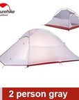 Naturehike Tent Camping Tent Ultralight 1 2 3 Person Man 4 Season Double-outdoor-discount Store-2 person gray-Bargain Bait Box