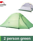 Naturehike Tent Camping Tent Ultralight 1 2 3 Person Man 4 Season Double-outdoor-discount Store-2 person green-Bargain Bait Box