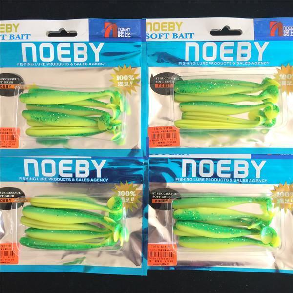 Noeby 24 Pieces 9Cm 4.3G Silicone Bait Soft Lures T Tail Swimbaits Sof –  Bargain Bait Box