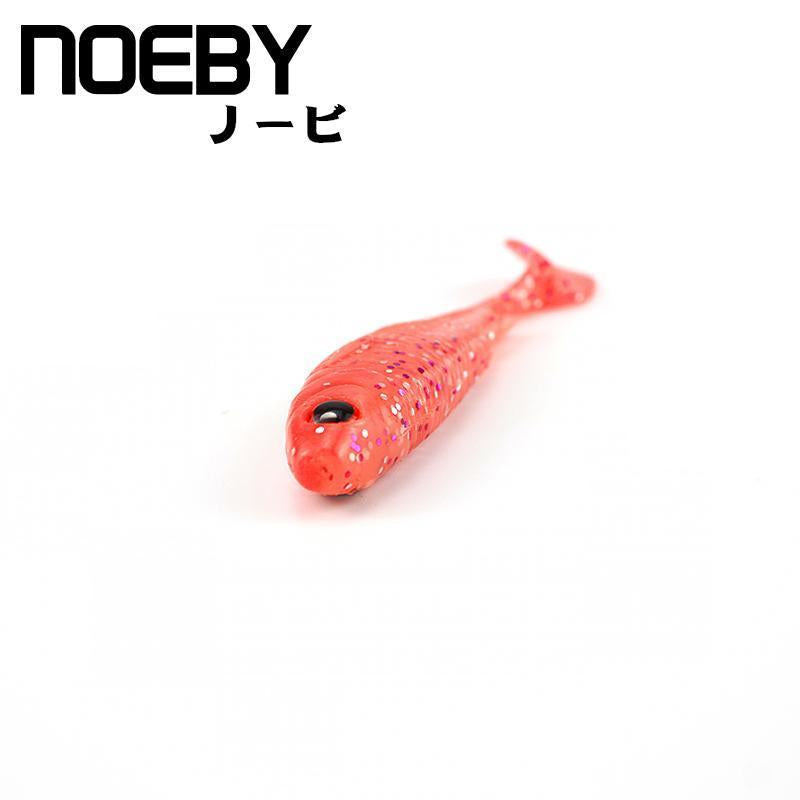 Noeby 4Pcs/Lot Soft Lure 100Mm/8G For Fishing Worm Lead Jig Head T-Tail-BassBros Fishing Tackle Store-NW101-Bargain Bait Box