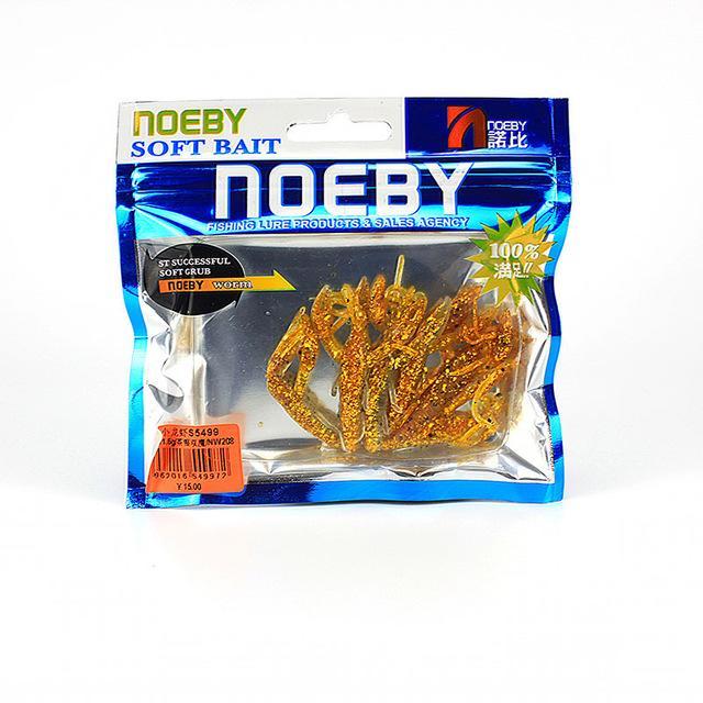 Noeby 6Pcs/Lot Luminous Soft 60Mm/1.6G Jig Head Transparent Shrimp Baits-Craws-Bargain Bait Box-NW208-Bargain Bait Box